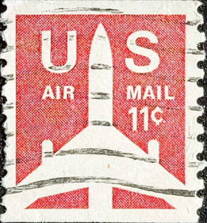 US Air Mail Postage Stamps | US Air Mail stamp, 11 cents. Issued 1971.