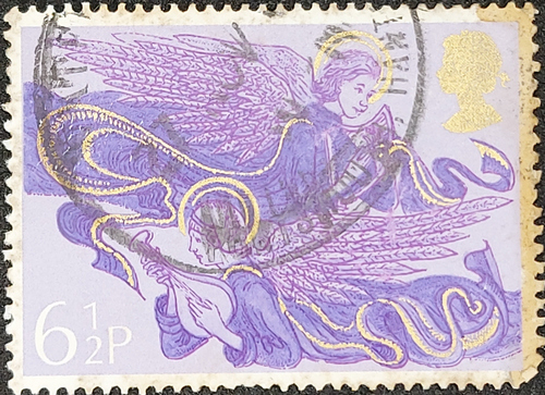 Angels with Harp and Lute, 6½p