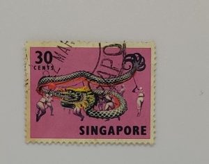 SINGAPORE 30CENTS STAMPS