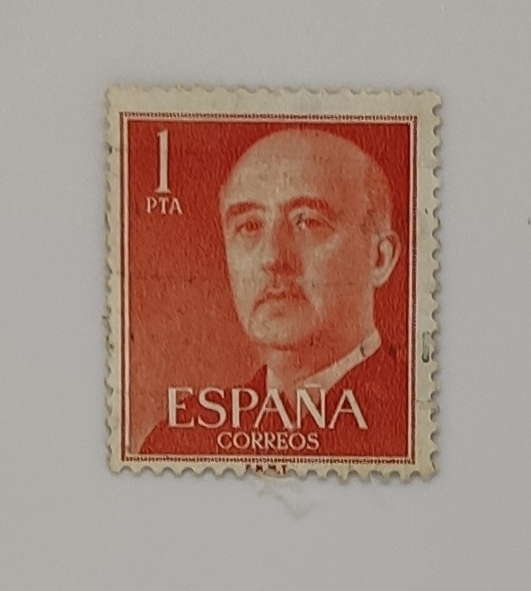 ESPAÑA 1 PTA Spain Stamp Postage