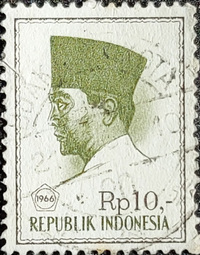 1966 - Indonésia - Presidente Sukarno