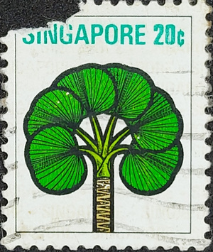 Singapore 1973 20c Flowers & Fruits used