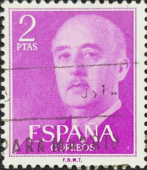 ESPAÑA 2 PTAS Spain Stamp Postage