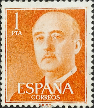 ESPAÑA 1 PTA Spain Stamp Postage