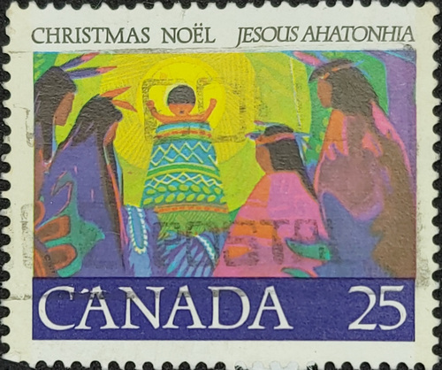 CHRISTMAS NOEL JESOUS AHATONHIA CANADA 25