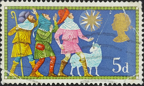 British Christmas 1969 postage stamp