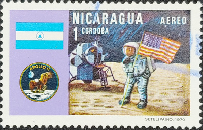 Nicaragua stamp-APOLLO 11