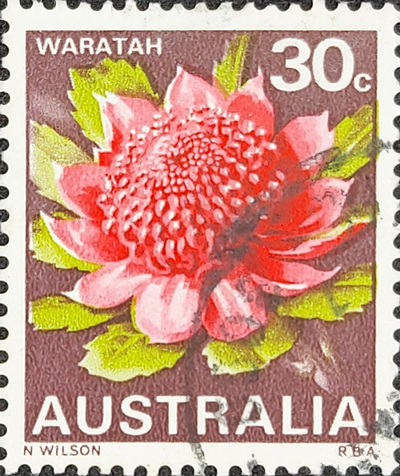 AUSTRALIA STAMP WARATAH