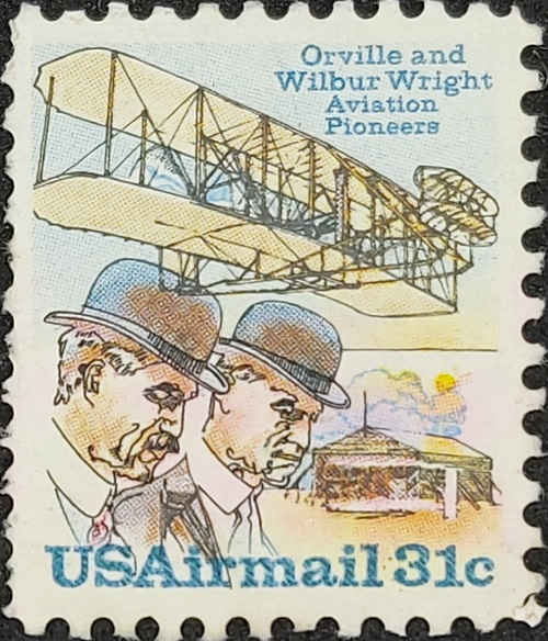 USAirmail Orville and Wilbur Wright Aviation Pioneers