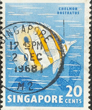 SINGAPORE STAMP 20 CENTS