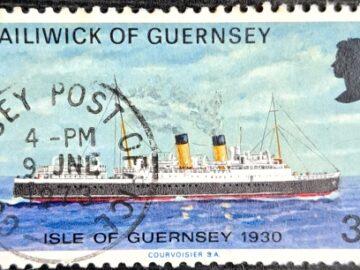 BAILIWICK OF GUERNSEY MAIL BOATS ISLE OF GUERNSEY 1930 3p